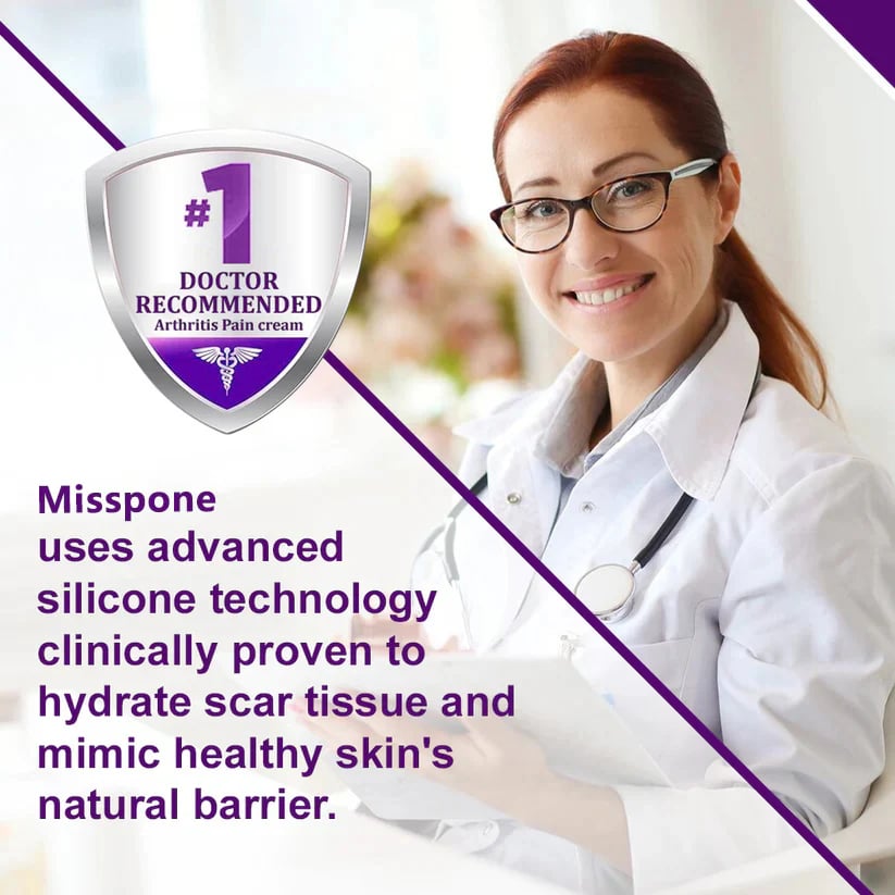 Misspone™ Face & Body Scar Gel – Clinically Proven Formula to Soften, Flatten & Fade Scars from Surgery, Acne, Burns, and Keloids