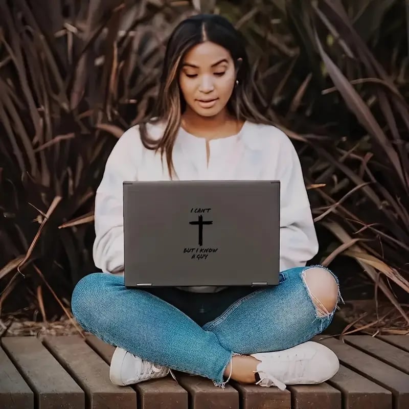 ๐ฅI Can't, But I Know A Guy - Christian Jesus Cross Car Vinyl Decal Bumper Sticker