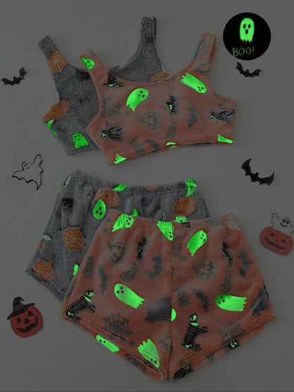 💥Halloween Pre 🎃Halloween  vest pajamas set👻