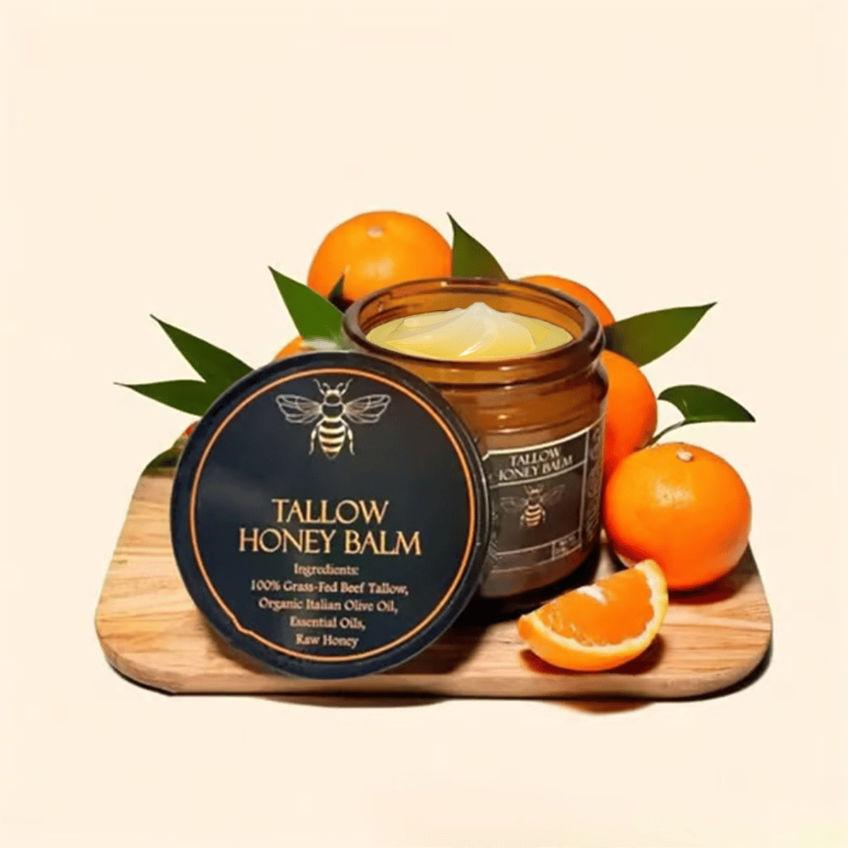 🔥Organic Grass-Fed Beef Tallow Balm with Raw Honey