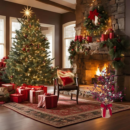 🐦Vintage Glowing Tree with Cardinals