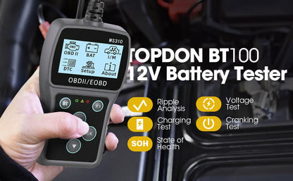 BT100 Car Battery Tester 12V Load Tester