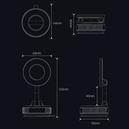 🏆Flash Sale⚡ 50K+ SOLD! Almost Gone-💥Retractable Car Phone Mount - 360° Magnetic Holder