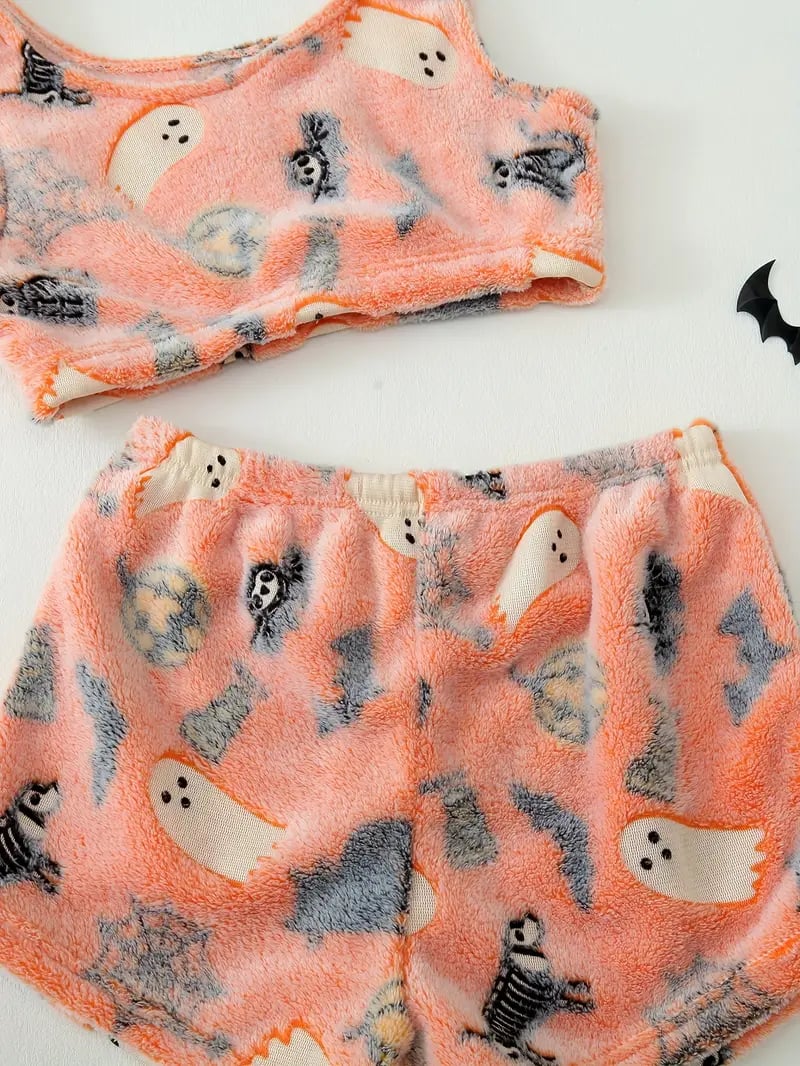💥Halloween Pre 🎃Halloween  vest pajamas set👻