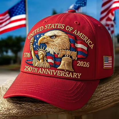 🗽Eagle & Liberty – United States 250th Anniversary Hat🦅(Breathable & Lightweight Comfort & Unisex Fit)