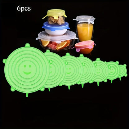 Silicone Cover Stretch Lids Reusable Airtight Food Wrap Covers