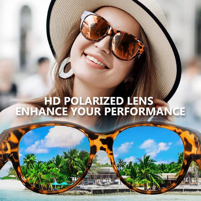 📢😎 2025 New Polarized UV400 Protection Trendy Round Cat-eye Sunglasses 😺🕶️