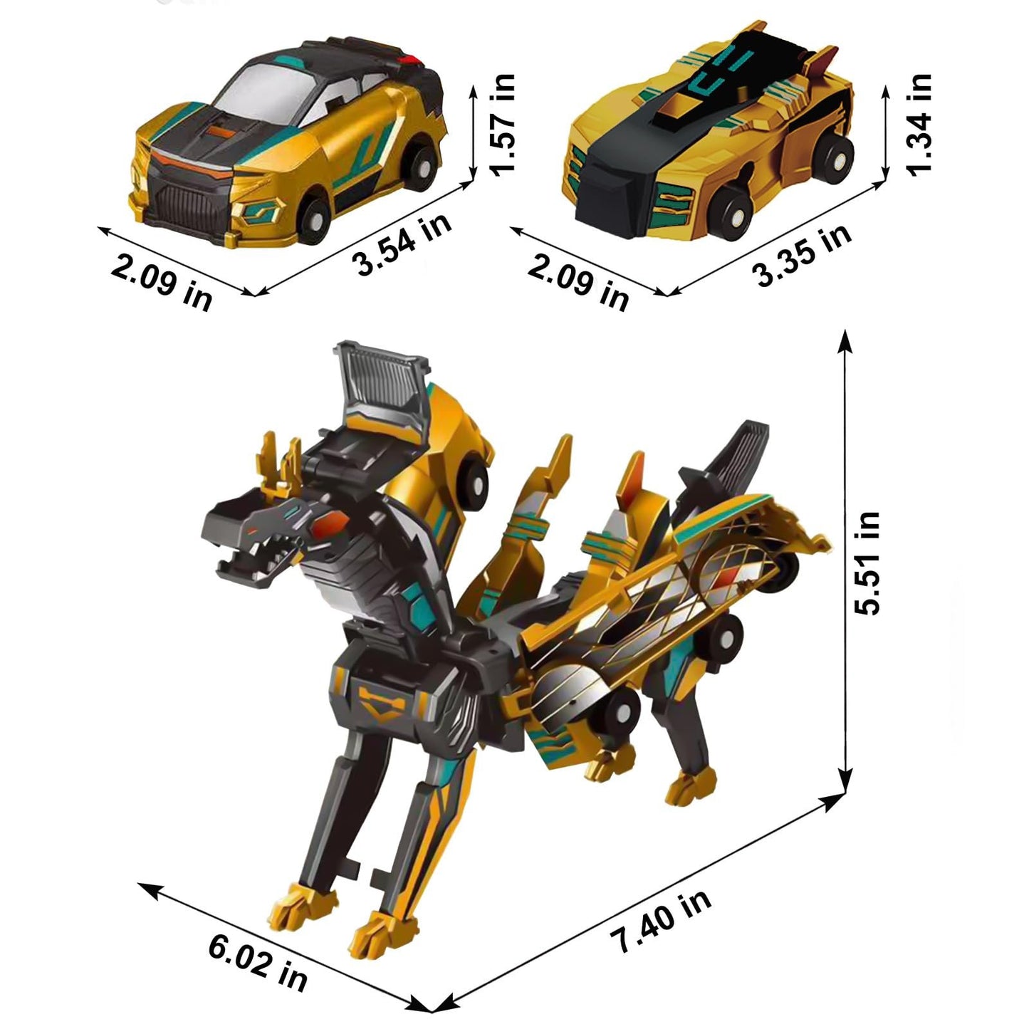 🎁Children's Day Special✨ Collision Transforming Dinosaur Car Toy