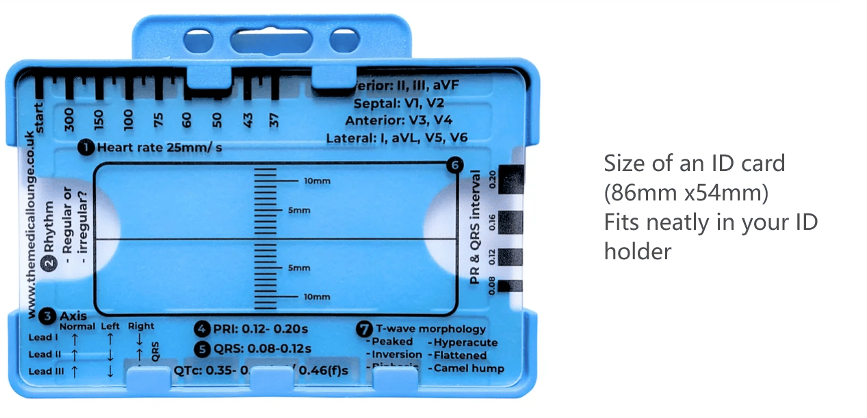 🔥ECG 7 Step Ruler