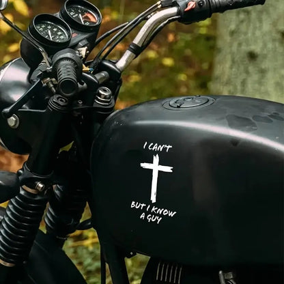 🔥I Can't, But I Know A Guy - Christian Jesus Cross Car Vinyl Decal Bumper Sticker