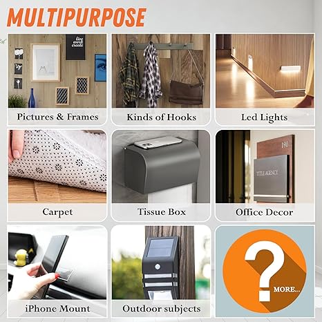 ✨Extra Large Double Sided Tape  , Clear & Tough Nano Tape, Multipurpose Mounting Tape