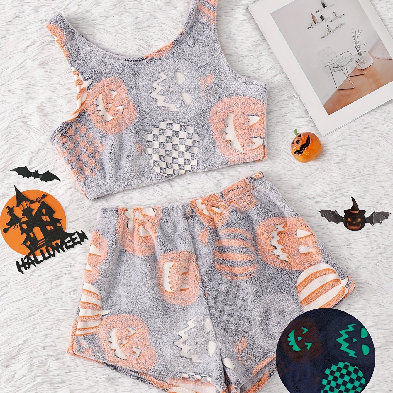 💥Halloween Pre 🎃Halloween  vest pajamas set👻