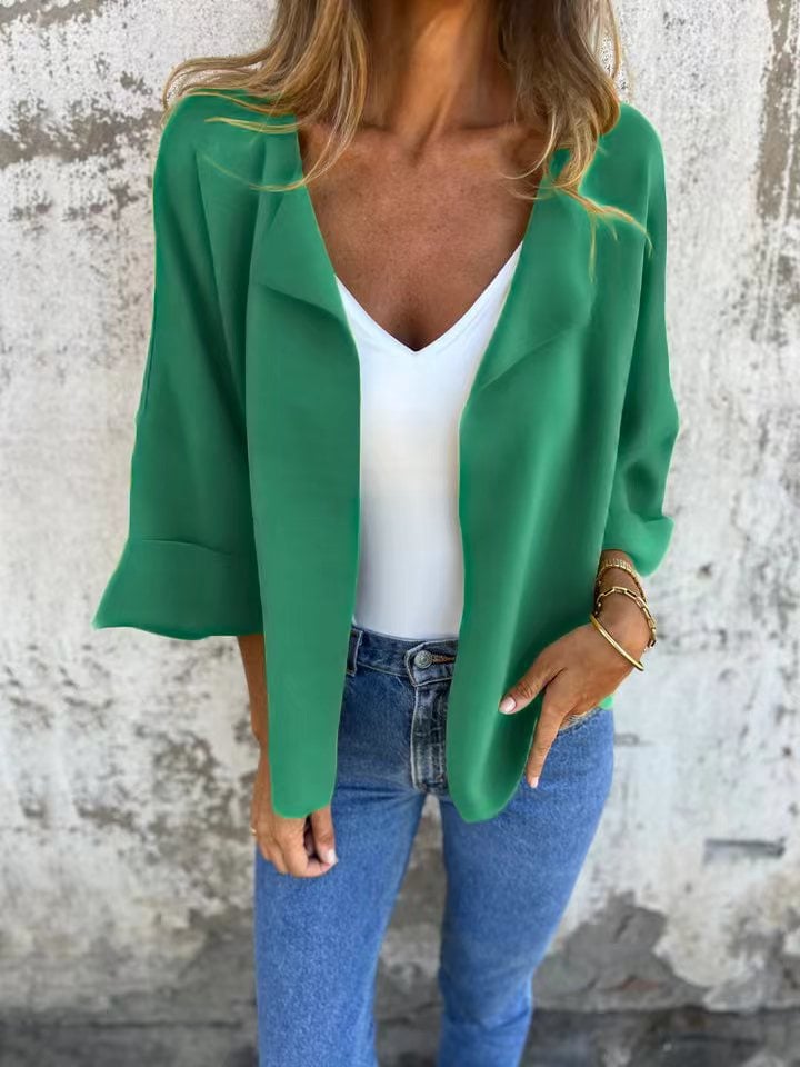 Casual Faux Suede Cardigan
