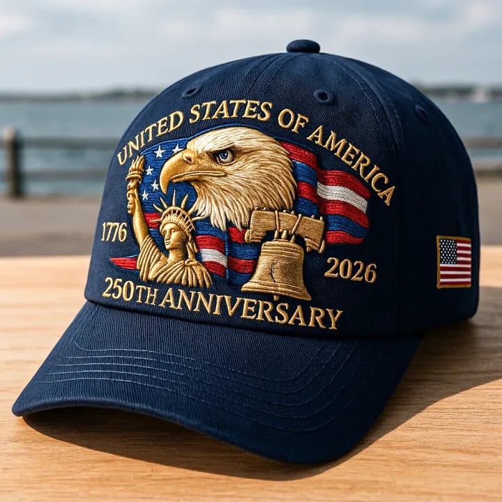 Eagle & Liberty – United States 250th Anniversary Hat🎁