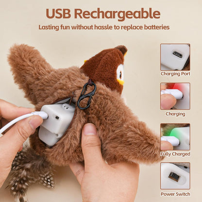 🔥🐾Interactive Chirping Bird Cat Toy