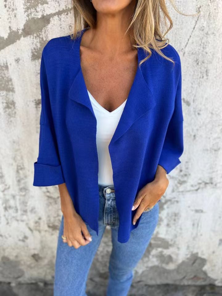 Casual Faux Suede Cardigan