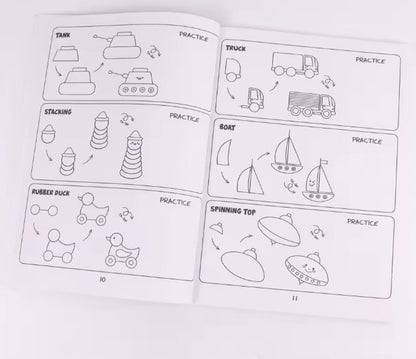 📚🎨How To Draw Anything: 300 Drawings of Adorable Things, Animals, Food, Gifts, and other Amazing Items, Book For Kids💕