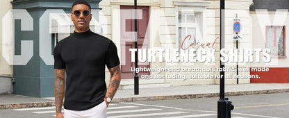 🔥 Men's Mock Turtleneck Sweater
