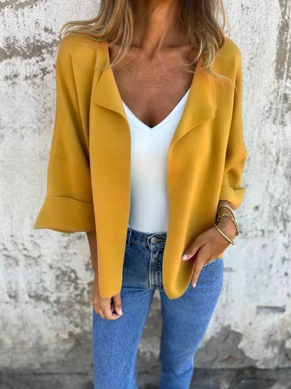 Casual Faux Suede Cardigan