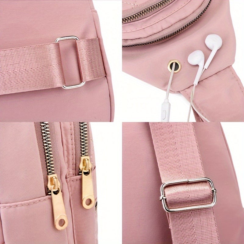 🏆️Anti-Theft Embroidery Solid Color Crossbody Bag for Daily Travel