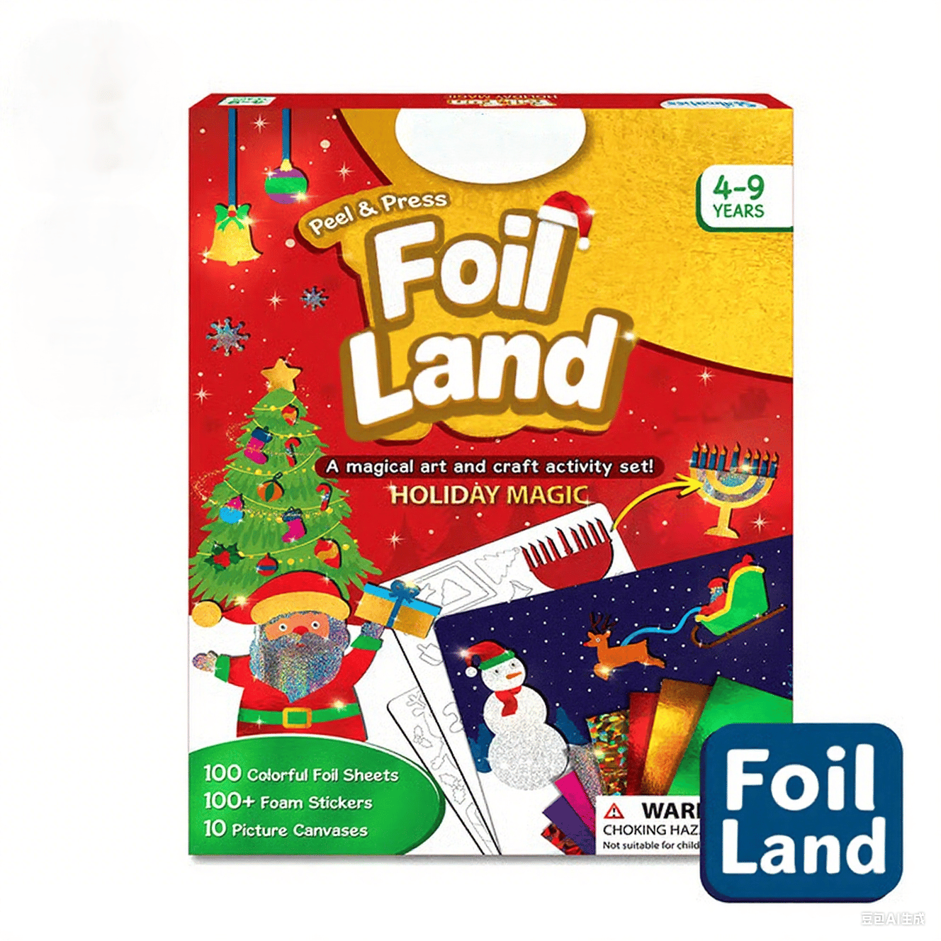 🏆Flash Sale⚡ 50K+ SOLD! Almost Gone-💥Foil land& Craft Activity 🤲💓No Mess Art Kit