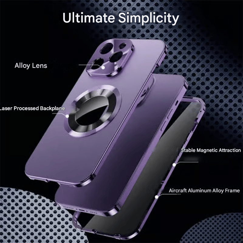 Double-sided magnetic phone case