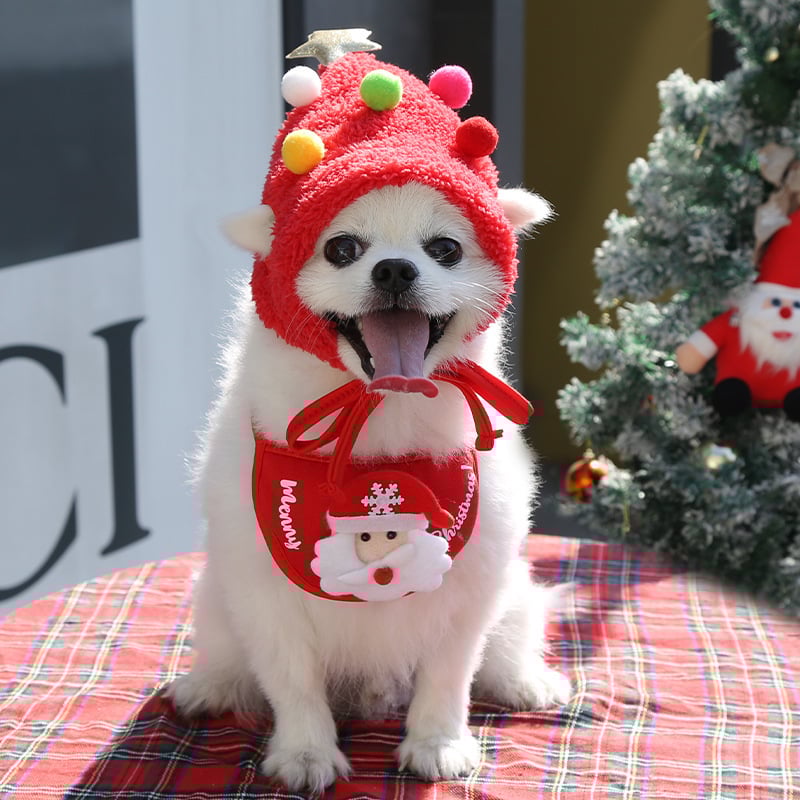 Adorable Christmas Tree Pom-Pom Hat