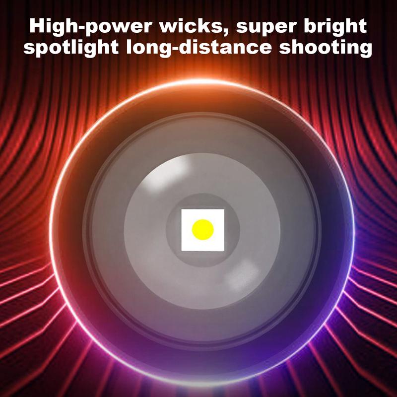 🔦 Summer Essential! 🔥 2-in-1 Power Bank Flashlight – Super Bright, Zoomable & USB Rechargeable for Camping & Emergencies