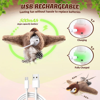 🔥🐾Interactive Chirping Bird Cat Toy