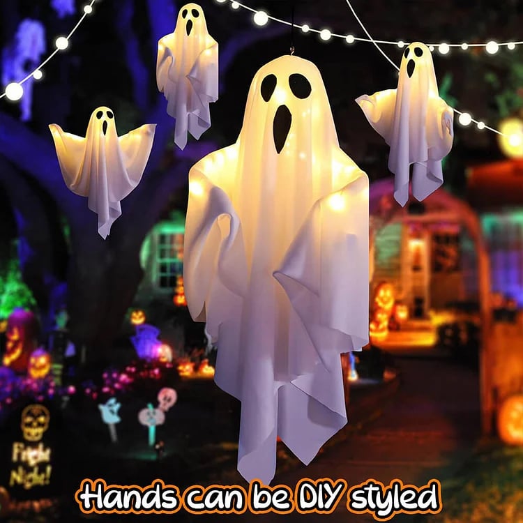Halloween Glowing Ghost Chandelier