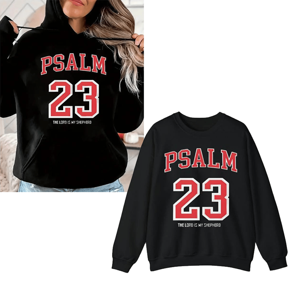 🔥2025 NEW ARRIVAL🔥 - Women's 100% Casual T-Shirt with Psalm 23 Print